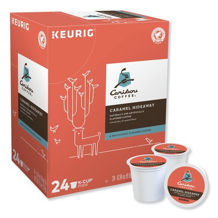 Caribou Coffee Caramel Hideaway K-Cups, Mild Roast, PK24 PK 6685